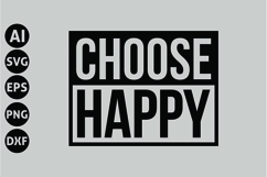 Choose Happy Svg, Motivation Svg Product Image 1
