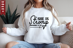 She is Strong Svg, Motivation Svg Designs Product Image 1