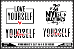 Funny Valentine's Day Svg 4 Designs Product Image 1