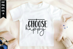 Choose Happy Svg, Motivation Svg Design Product Image 1