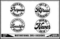 Self-Love Motivation Svg 4 Designs, Trendy saying Svg Design Product Image 1