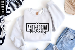 Anti-social Butterfly Svg, Motivation Svg Product Image 1