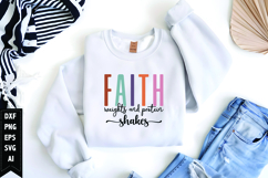 Faith Weights and Protein Shakes Svg, Christian Svg Product Image 1