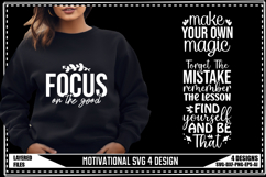 Motivation Svg 4 Designs, Positive Quotes Svg Product Image 1