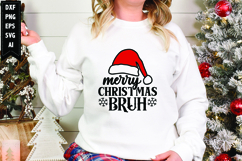 Merry Christmas Bruh Svg, Christmas Svg, Xmas Svg Product Image 1