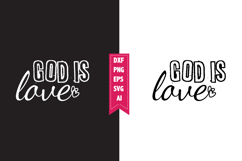 God is Love Svg, Motivation Svg Designs Product Image 1