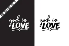 god is love Svg, Motivation Svg Designs Product Image 1