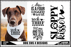 Dogs Svg 4 Designs, Dog Bandana Svg Designs Product Image 1
