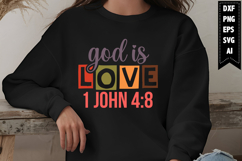 God is Love Svg, Motivation Svg Designs Product Image 1
