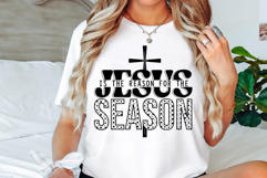 Jesus Is The Reason For The Season Svg Cut File Creative Art Product Image 2