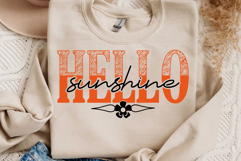 Hello Sunshine Svg, Hello Summer Svg Designs Product Image 2