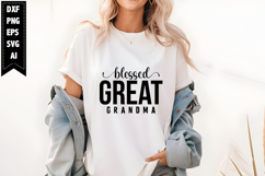 Blessed Great Grandma Svg, Grandma Svg Designs Product Image 1