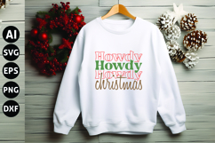 Howdy Christmas Svg, Funny Christmas Svg Product Image 1