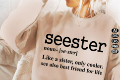 Seester Definition Sister Svg Design Product Image 2