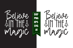 Believe in the Magic Svg, Christmas Svg, Xmas Svg Product Image 1