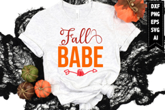 Fall Babe Svg, Autumn Svg, Fall Svg Designs Product Image 1