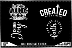 Bible Verse Svg 4 Designs, Religious Svg, God Svg Product Image 1