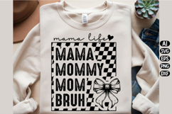 Retro Mama Bruh Svg Design Product Image 2