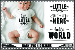 Funny Baby Svg, Newborn Svg, Cute Baby Saying Svg Product Image 1