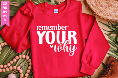 Remember Your Why Svg, Motivation Svg Designs Product Image 1