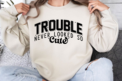 Trouble Never Looked So Cute SVG Product Image 2