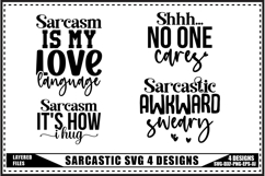 Funny Sarcastic Quotes Svg 4 Designs Product Image 1