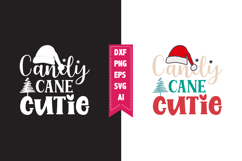 Candy Cane Cutie Svg, Christmas Svg, Xmas Svg Product Image 1