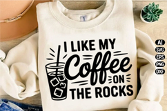 Coffee on the Rocks Svg Design Product Image 2