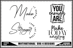 Motivation Svg 4 Designs, Self Love Motivation Svg Product Image 1