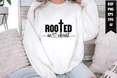 Rooted in Christ Svg, Christian Svg Designs Product Image 1