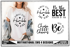 Motivation Svg 4 Designs, Positive Quotes Svg Product Image 1