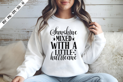 Sunshine Mixed with a Little Hurricane Svg, Sarcastic Svg Product Image 2