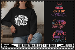Inspirational Svg 4 Designs, Self Love Svg, Funny Quotes Svg Product Image 1
