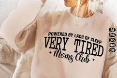 Mom Life Tired Moms Club Svg Design Product Image 3