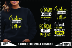Sarcastic Svg 4 Designs, Sarcasm Svg Product Image 1