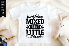 Sunshine mixed with a little hurricane Svg, Sarcastic Svg Product Image 1