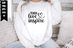 Teach Love Inspire Svg, Teacher Svg Designs Product Image 1