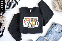 Jesus Saved My Life Svg, Religious Stickers Design Product Image 1