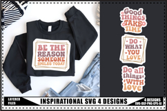Inspirational Svg 4 Designs, Positive Quotes Svg Product Image 1