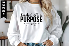Created with a Purpose Svg, Motivation Svg Designs Product Image 1