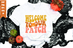 Welcome to Our Patch Svg, Fall Svg, Pumpkin Season Svg Product Image 1