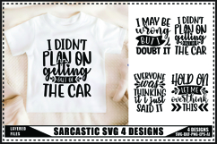 Sarcastic Svg 4 Designs, Funny quotes Sarcasm Svg Product Image 1