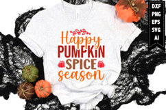 Happy Pumpkin Spice Season Svg, Autumn Svg, Fall Svg Designs Product Image 1
