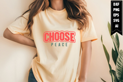 Choose Peace Svg Product Image 1