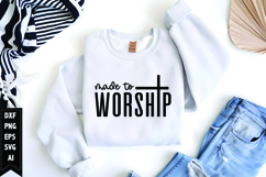 Made to Worship Svg, Christian Svg, Jesus God Svg Product Image 1