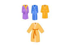 Different bathrobes with belts for comfort and relaxation Product Image 1