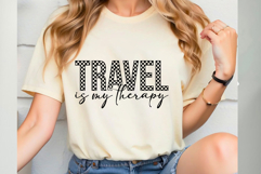 Travel Is My Therapy Svg Cut Files Creative Art Product Image 1