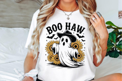 Boo Haw Cow Spot Ghost Western Halloween Svg Designs Product Image 3