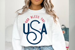 God Bless the USA Svg Cut Files Creative Art Product Image 3