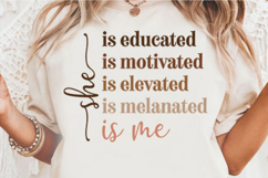 She Is Me Educated Motivated Svg Design Product Image 1